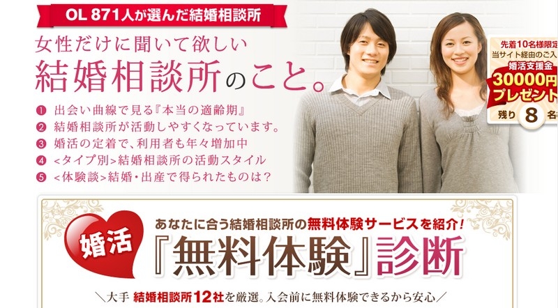 結婚相談所比較サイト【結婚情報比較ネット】情報サイト